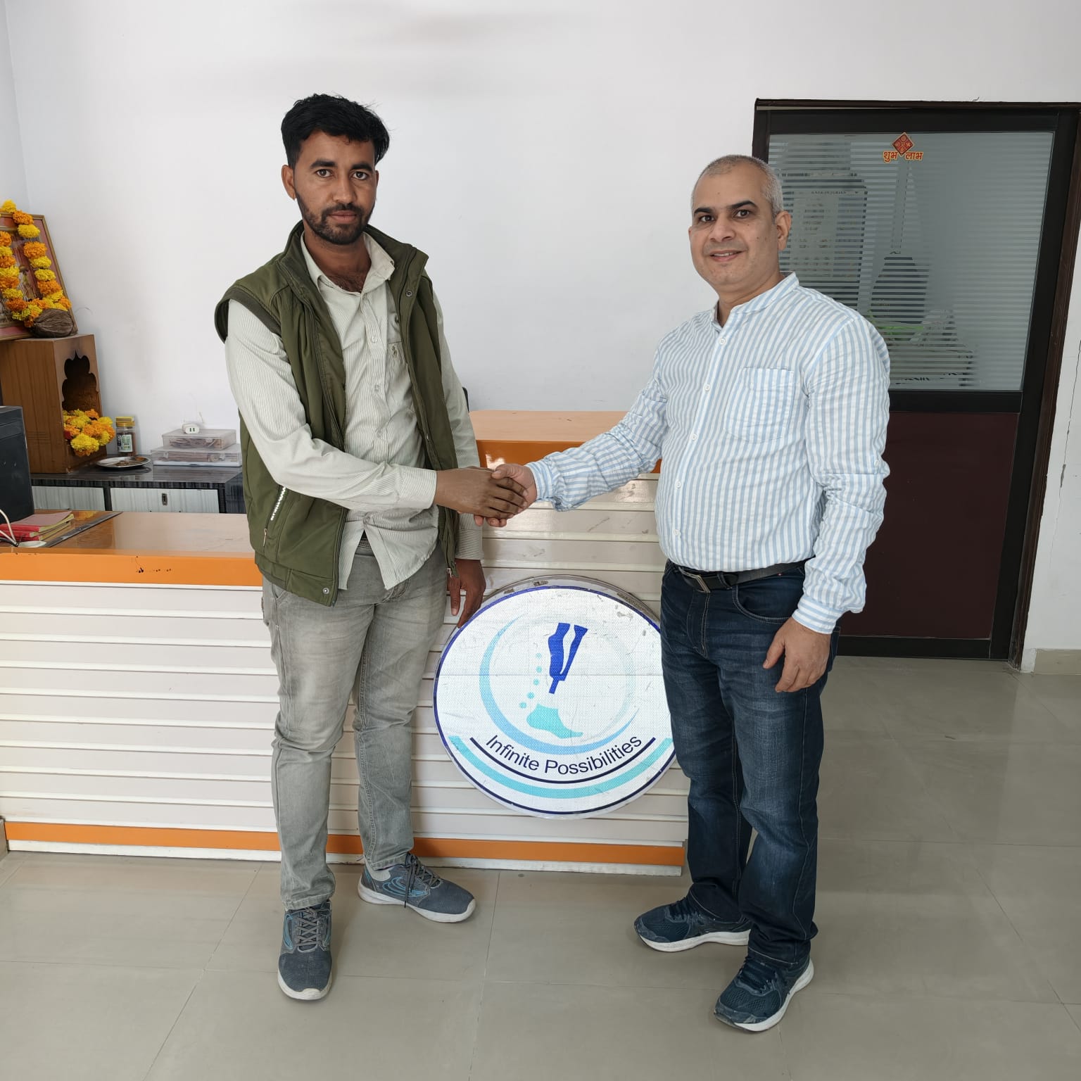 Mr. Hargovind, Owner of Infinity Artificial Limb Centre Jaipur
